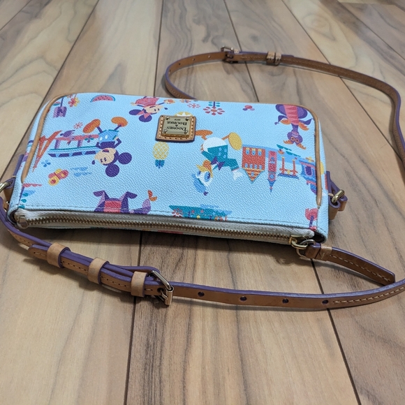 EUC! Dooney &Bourke X Disney Epcot Flower Garden Festival Figment Crossbody Bag - Picture 5 of 16